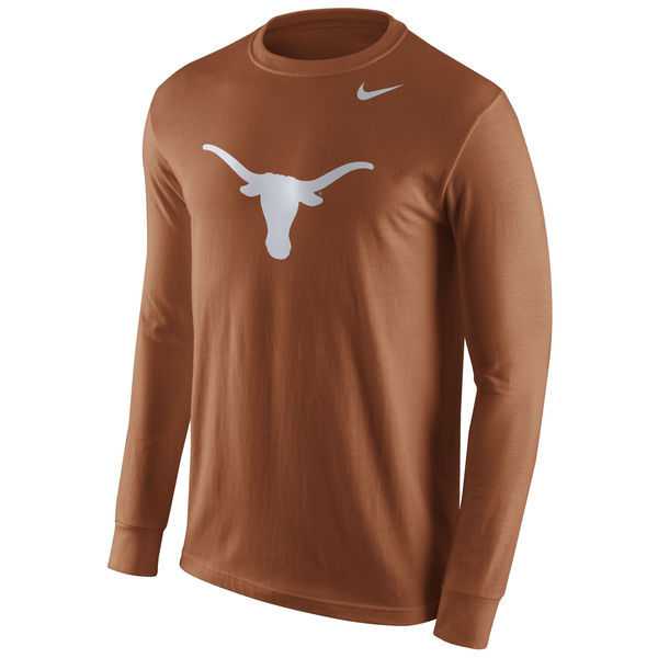 Texas Longhorns Nike Cotton Logo Long Sleeve WEM T-Shirt - Burnt Orange,We sell and wholesale Texas Longhorns Nike Cotton Logo Long Sleeve WEM T-Shirt - Burnt Orange on line form chian!